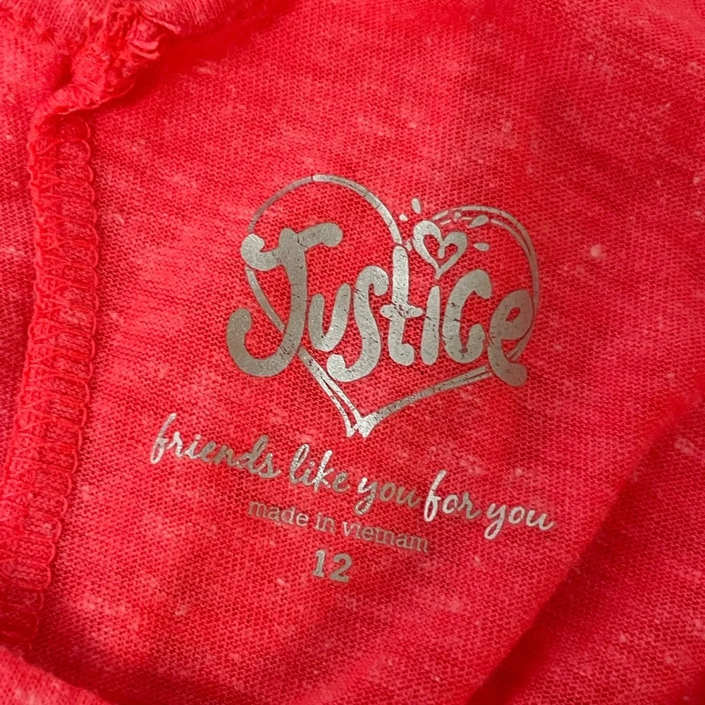 Justice‎ Elephant Style Tank Top Size 12 Coral Pink